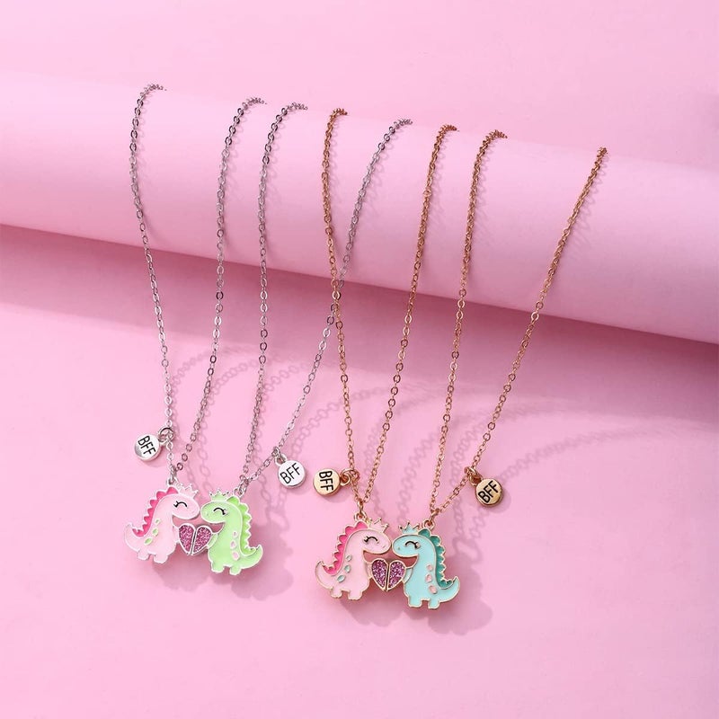 Lezmoii Friendship Necklace Best Friend Necklace Matching Magnetic BFF Necklace for 2 Girls Friendship Gifts - Image 5